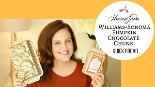 How to make Williams-Sonoma pumpkin chocolate chunk quick bread - fall recipe | ShaneeJudee