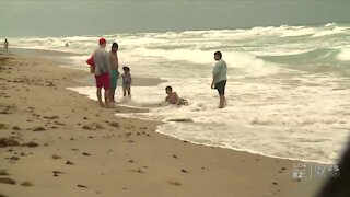 Gusty winds conditions at the beach this weekend