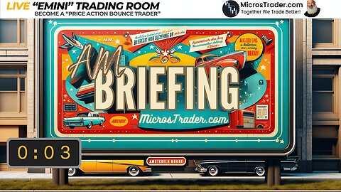 AM Briefing Wed 08/07 | Preparing ES & NQ Traders For Emini Micros Futures Trading Room