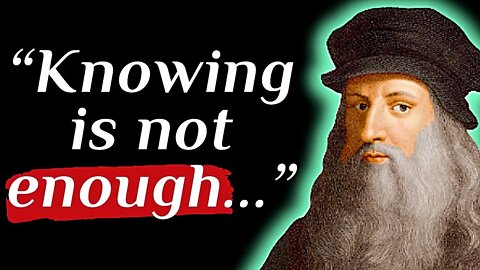 "Knowing is not enough..." | da Vinci Quote Explained #davinci #unmatched