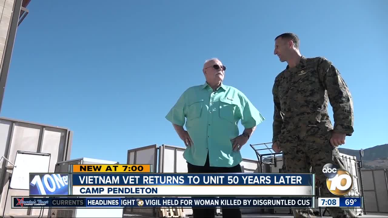 Vietnam veteran returns to Camp Pendleton, sharing story of historic battle