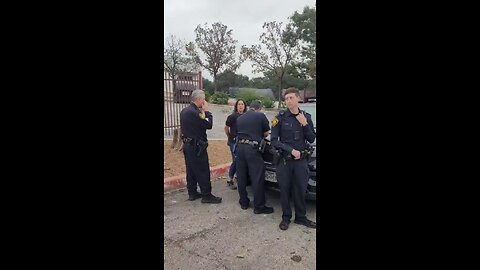 Protestor is detained by SAPD