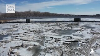 Areas of Nebraska are under flood watch as ice on the Platte River begins to melt.