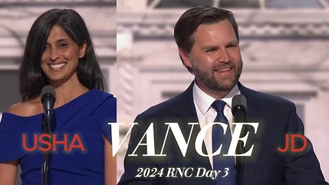 Usha Vance introduces Vice Presidential Nominee JD at RNC Day 3