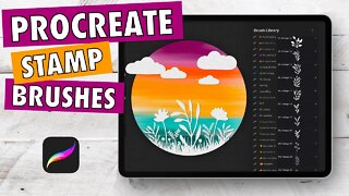 How To Create Procreate Stamp Brushes - EASY TUTORIAL ✨