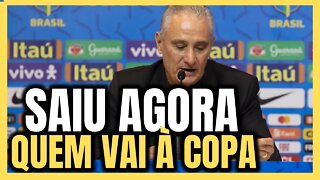 SAIU AGORA! CONVOCAÇÃO DA SELEÇÃO BRASILEIRA COPA 2022! BRASIL NA COPA