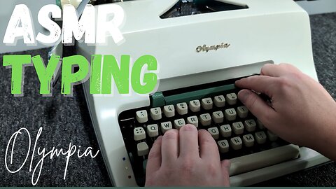 ASMR Typing on a Real Typewriter (No Talking)