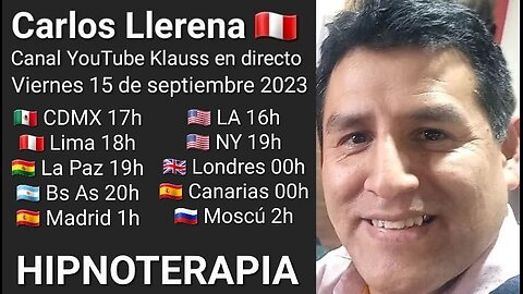 Hipnoterapia // Carlos Llerena 🇵🇪 (16-9-23)