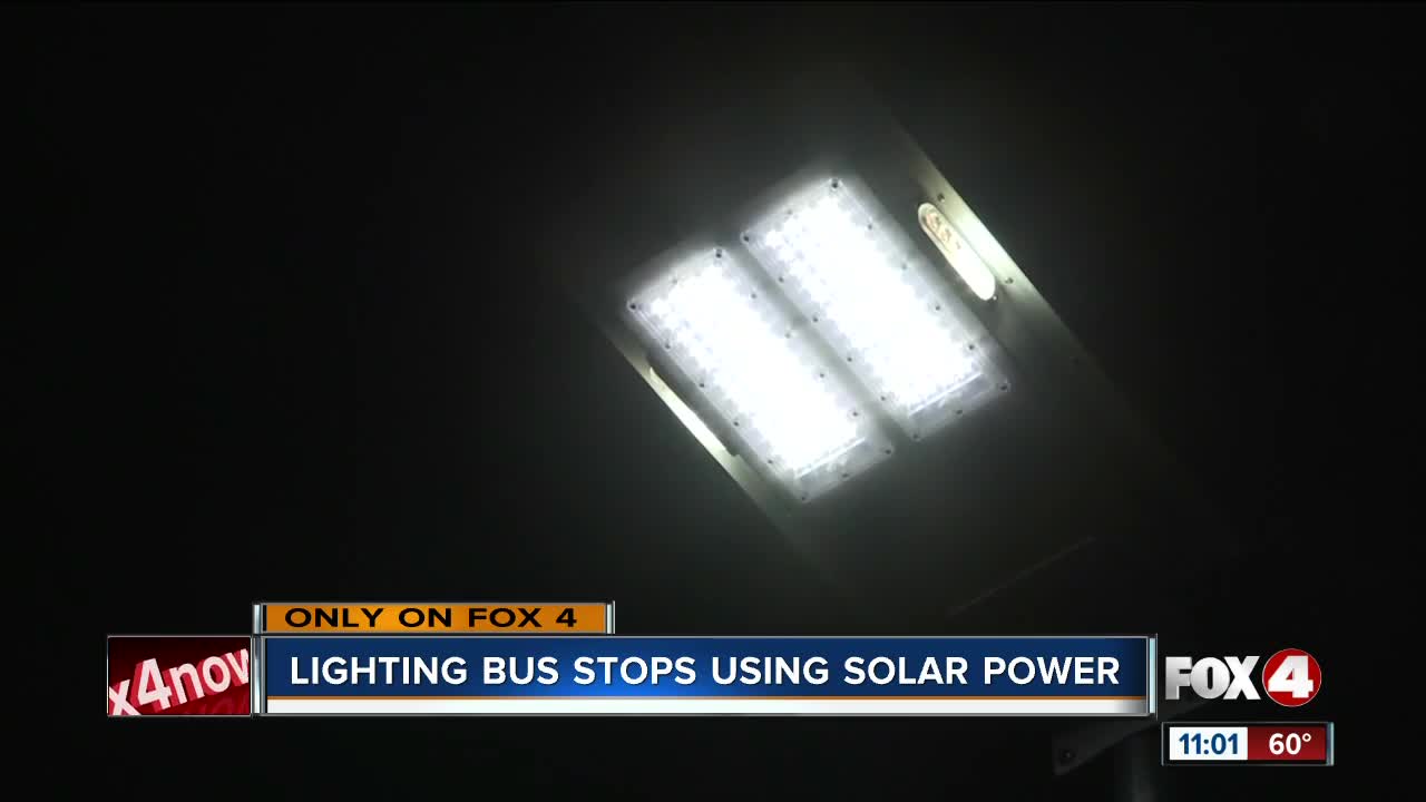 Lighting up bus stops with solar power