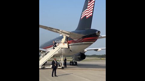 TRUMP❤️🇺🇸🥇🪽FORCE ONE🤍🇺🇸🏅🛬TRUMP FORCE TWO LANDS’ IN MINNESOTA💙🇺🇸🪽🏅🛩️⭐️