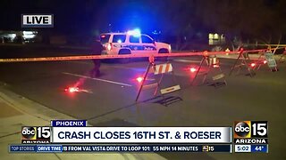 16th Street and Roeser Road closed after crash