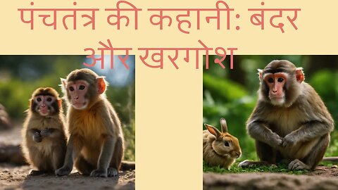 पंचतंत्र की कहानी: बंदर और खरगोश | Monkey And Rabbit Story In Hindi