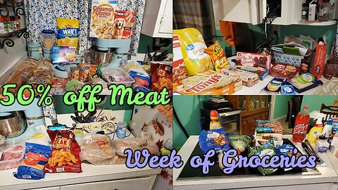 Aldi Haul / Walmart Haul | 50% Off Meat | $1 Over Budget | Family of 5 | Week of Groceries