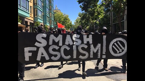 Aug 5 2018 Berkeley 1.0 Antifa smashes the windows of Shattuck Ave US Marine Corps Recruiting office