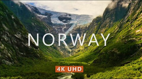 NORWAY NATURE (4K UHD) Ambient Drone Film + Meditation Music for Stress Relief