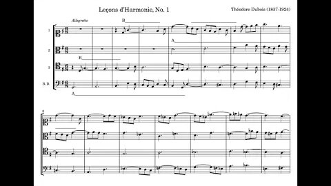 Leçons d'Harmonie, No. 1 (Théodore Dubois)