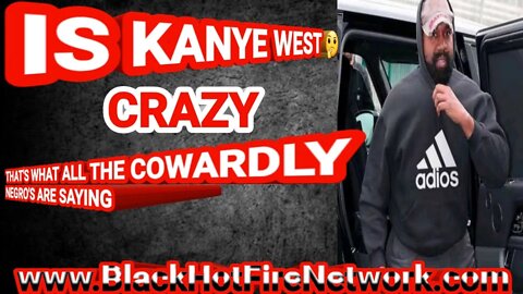 IS KANYE WEST CRAZY? THAT'S WHAT ALL THE COWARDLY NEGRO'S ARE SAYING