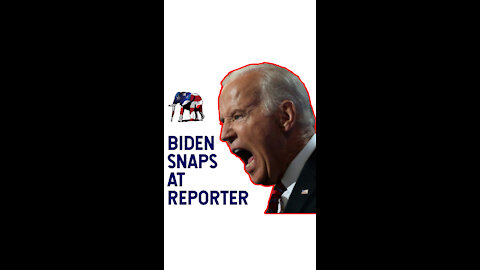 Biden Snaps At Reporter!