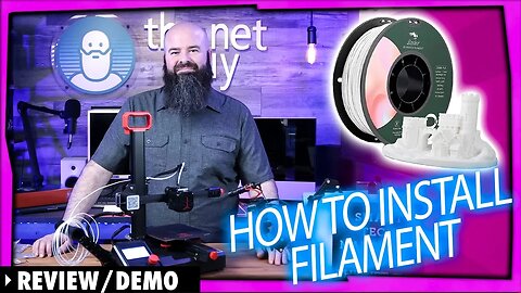 How to install 3D Printer filament the easy way!
