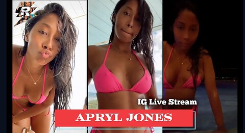 Apryl Jones dancing with friends in bikini