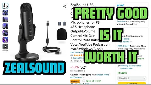 ZEALSOUND mic review Amazon mic Budget Mic @cheapisgood