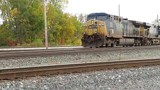 CSX Q215 Autorack Train from Fostoria, Ohio October 11, 2020