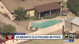 21-month-old boy found in Glendale pool