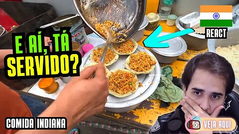 E aí, vai de MEXIDÃO para o ALMOÇO? Reagindo a COMIDAS DE RUA INDIANAS | Veja Aqui Reacts