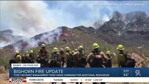 New team brought in to help fight Bighorn Fire