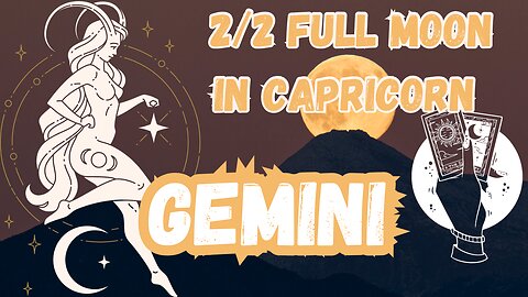 GEMINI ♊️ - Where attention goes, energy glows! 2/2 Full Moon 🌕 in Capricorn tarot #gemini #tarotary