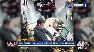 Cameras catch man robbing local Lawrence store