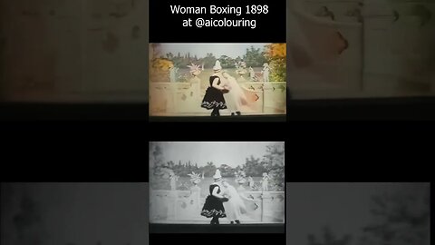 Oldest Boxing video 1898 - Recorded by Thomas Edison - Improved by AI technology