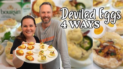 DEVILED EGGS 4 ways! | How to make THE BEST Deviled Eggs