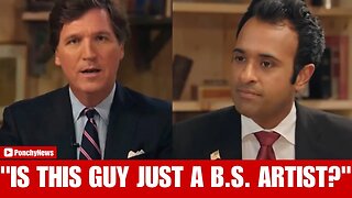 “Is Vivek Ramaswamy a B.S. Artist?” Tucker Carlson Gets HARD Questions Answered!