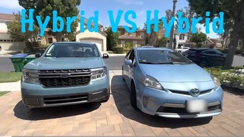 Comparing My Ford Maverick Hybrid vs My Toyota Prius.