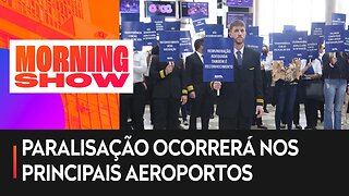 Pilotos e comissários de voo decretam greve para próxima segunda (19)