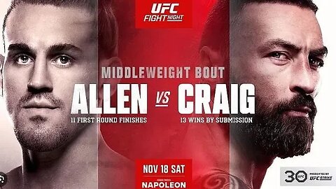UFC Fight Night: Brendan Allen vs Paul Craig - Full Fight Prediction, Picks and Analysis