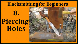 Blacksmithing : Piercing holes