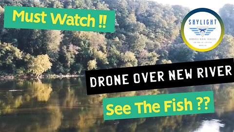 Drone Flying Over New River, Watch The Fish….Relaxing Video #drone #fish #virginia