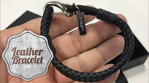 Black Leather Wrap Silver Bracelet by Grand Frank Review