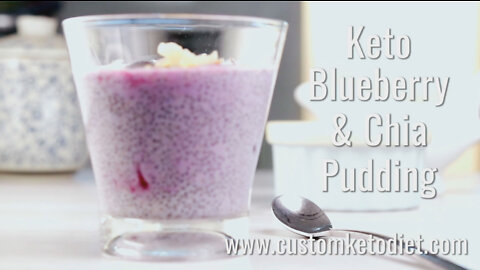 Keto Blueberry Pudding