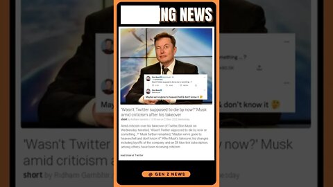 Latest Reports | Twitter isn't dead yet! Musk's takeover | #shorts #news