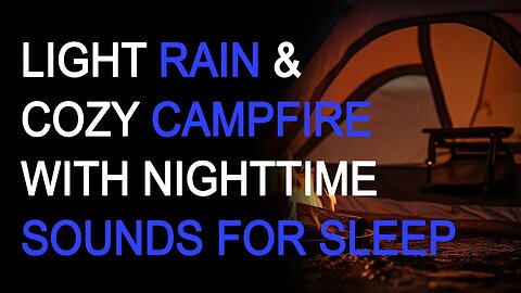 Raindrops on Tent & Frogs Croaking - Black Screen Camping Ambiance | 10 Hours Pure Relaxation 🏕️