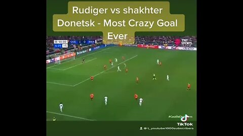 Rudiger vs Shakhter Donetsk - Most Crazy Goal Ever #shorts #football #rudiger #madrid #uefa #goals