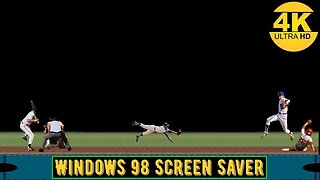 SCREENSAVER 4K | Baseball | Windows 98 Screen Saver