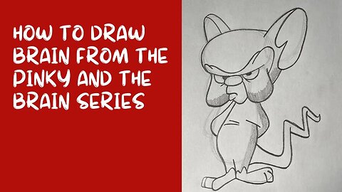How to Draw Brain from the Pinky and the Brain Series