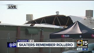 Skaters remember Rollero skating rink after roof collapse