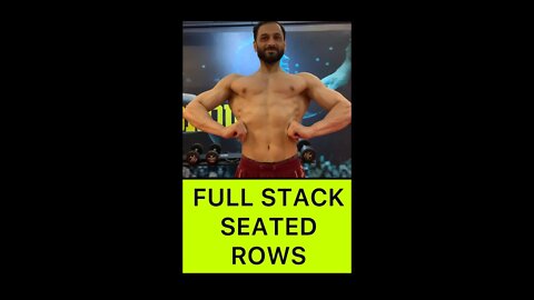 104KG SEATED ROWS | Lift Heavy To Gain Size #shorts