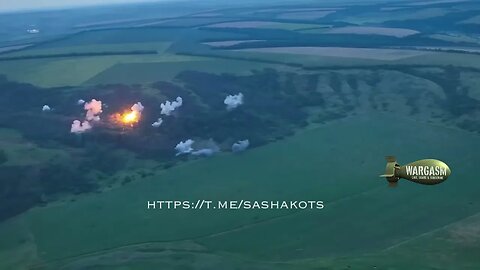 TOS-1A Firery explosions scorch Ukrainian positions at the Svatovsky line