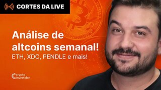 Análise de altcoins! ETH, XDC, PENDLE e mais!